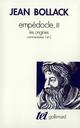 EMPEDOCLE TOME 3  -  LES ORIGINES 